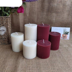 Cylindrical Striped Candle Pillar Candles Aromatherapy Scented Candles Clean Burning And Dripless Candle Lights Creamy Aromatherapy Scented Candles Home Decoration Romantic Candlelight Dinner Stevvex