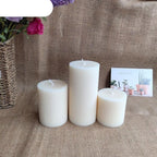 Cylindrical Striped Candle Pillar Candles Aromatherapy Scented Candles Clean Burning And Dripless Candle Lights Creamy Aromatherapy Scented Candles Home Decoration Romantic Candlelight Dinner Stevvex