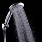 High Pressure Shower Head 5 Settings Handheld Shower Heads Spray With 5 FT Hose Pi-Mart