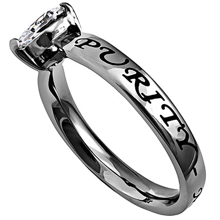 CZ Heart Ring KingdomWear
