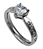 CZ Heart Ring KingdomWear
