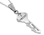 CZ Key Necklace KingdomWear