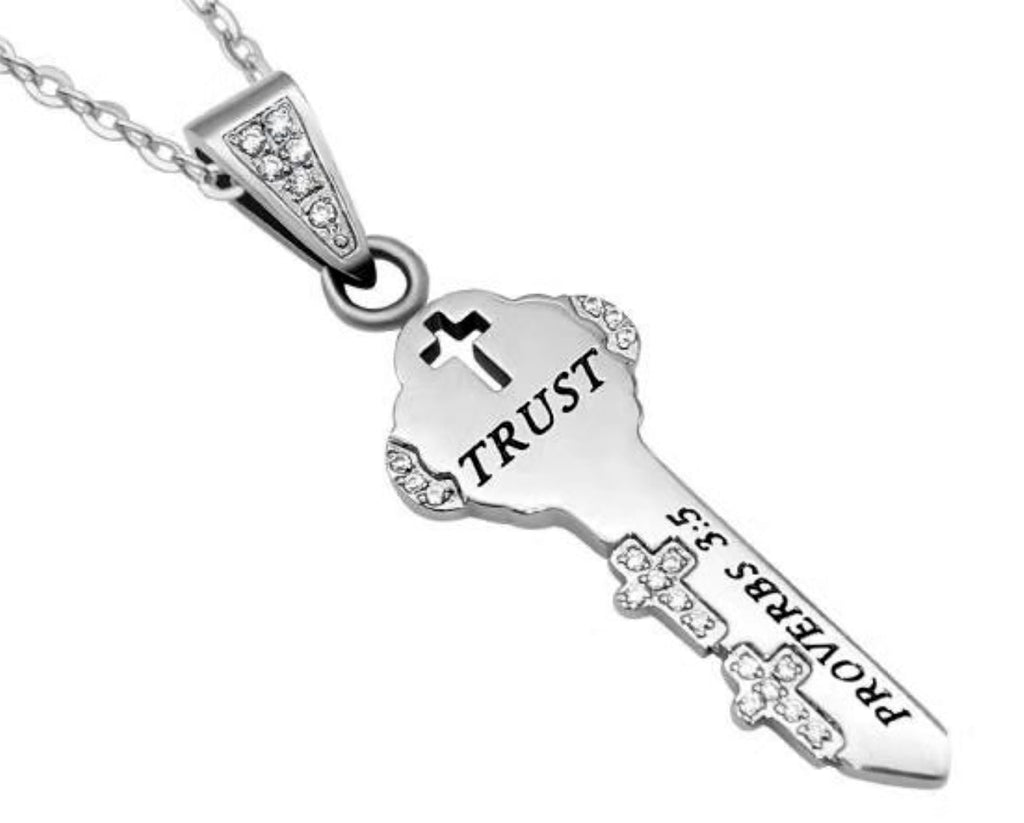 CZ Key Necklace KingdomWear