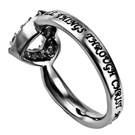 CZ Open Heart Ring KingdomWear