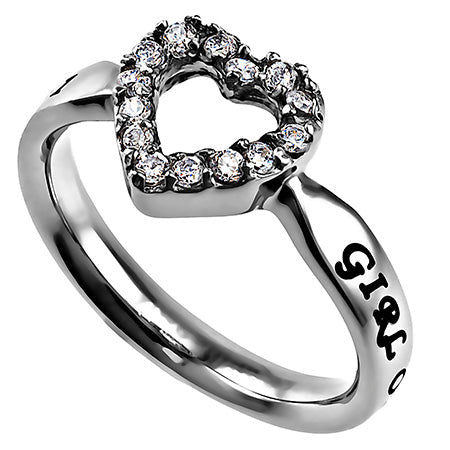 CZ Open Heart Ring KingdomWear