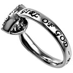 CZ Open Heart Ring KingdomWear