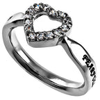 CZ Open Heart Ring KingdomWear
