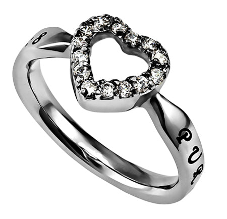 CZ Open Heart Ring KingdomWear