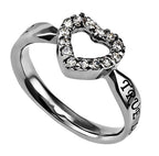 CZ Open Heart Ring KingdomWear