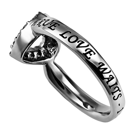 CZ Open Heart Ring KingdomWear