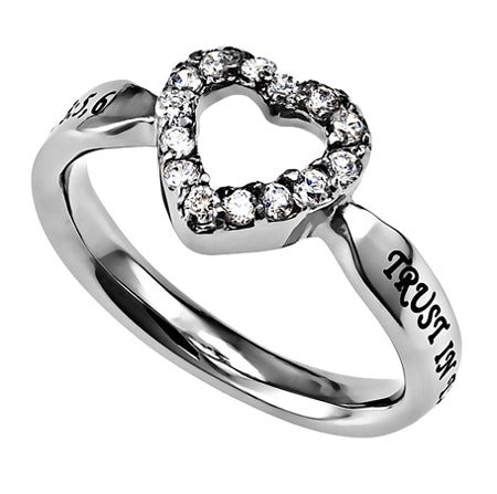 CZ Open Heart Ring KingdomWear