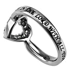 CZ Open Heart Ring KingdomWear
