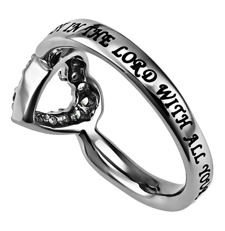 CZ Open Heart Ring KingdomWear