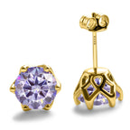 1-2 Carat D Color Moissanite Earrings 925 Sterling Silver Studs For Women BandsCo Straps