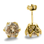 1-2 Carat D Color Moissanite Earrings 925 Sterling Silver Studs For Women BandsCo Straps