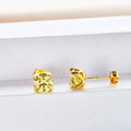 D Color Moissanite Stud Earrings 925 Sterling Silver 18K Gold Plated for Women BandsCo Straps