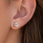 D Color Moissanite Stud Earrings 0.1-2ct Certified Lab Created 925 Sterling BandsCo Straps