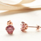 0.5-1ct D Color Moissanite Stud Earrings 925 Sterling Silver Gold Plated BandsCo Straps