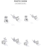 D Color VVS1 1ct Moissanite Stud Earrings 925 Sterling Silver Wedding Gift BandsCo Straps