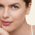 D Color VVS1 1ct Moissanite Stud Earrings 925 Sterling Silver Wedding Gift BandsCo Straps