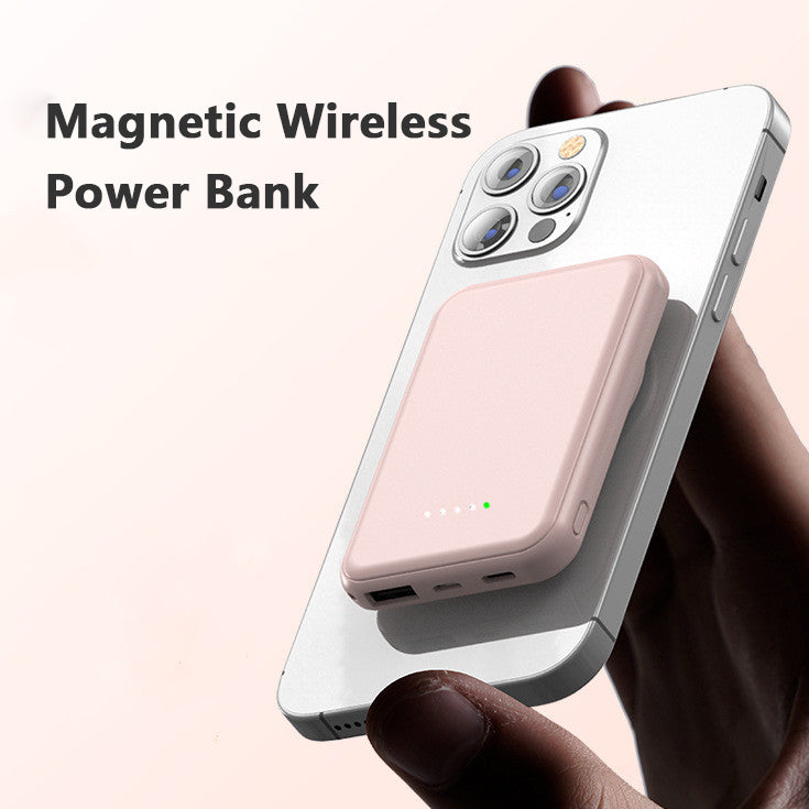 Mini Fast Charging Magnetic Wireless Power Bank 5000 MAh Portable Pi-Mart