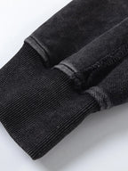 Men's Washed Zip-Up Hoodie with Pockets