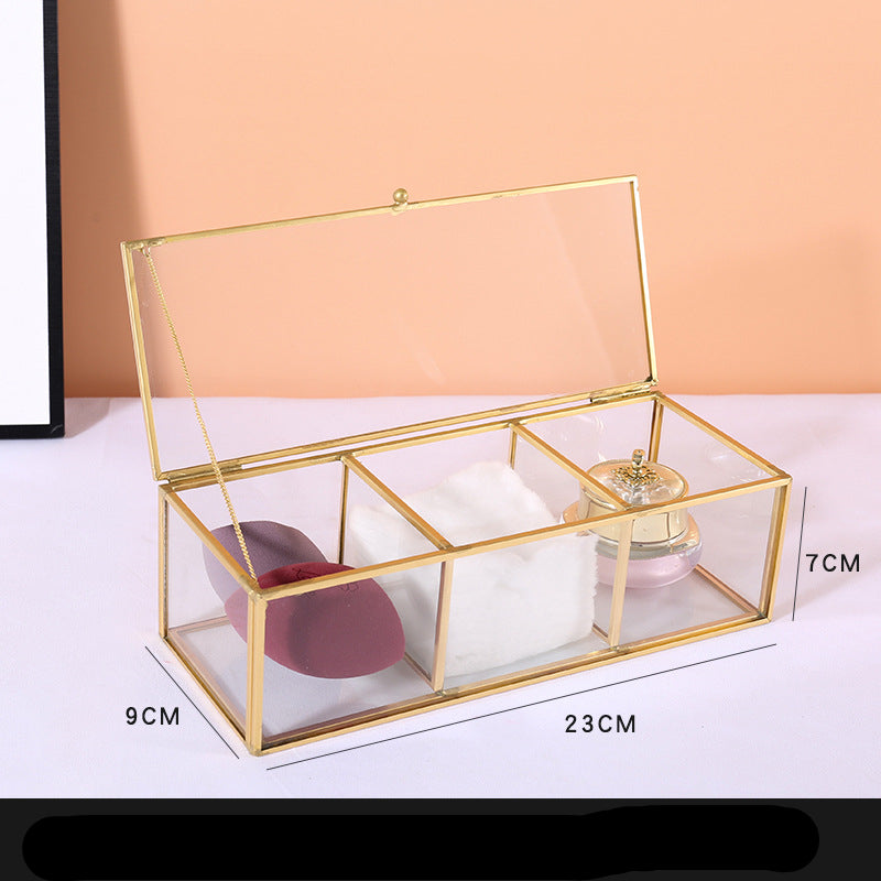 Multi-Cell Makeup Brush Bucket Cosmetic Desktop Storage Box Exquisite And High-End