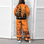 Halloween Christmas Eve Printed Two-piece Suit Pack Pi-Mart