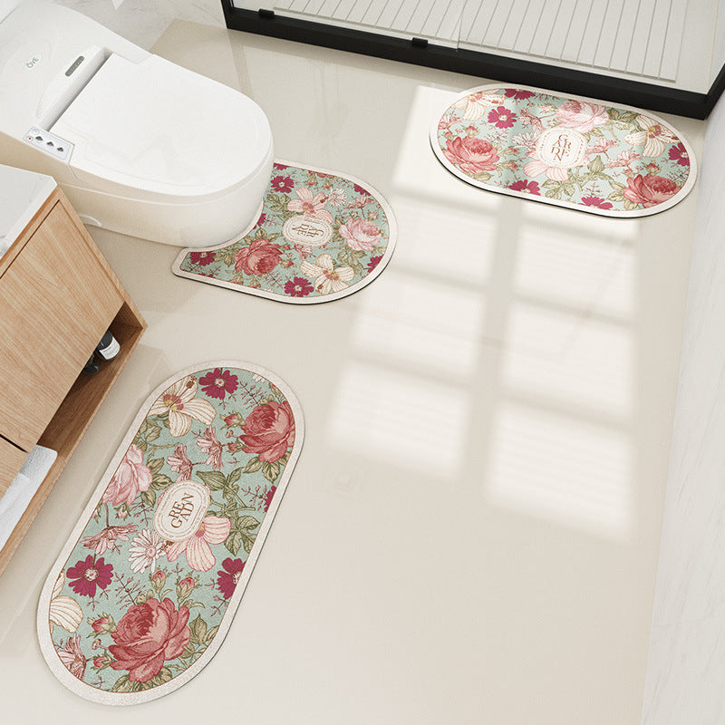 Bathroom Absorbent Non-slip Carpet Floor Mat Pi-Mart