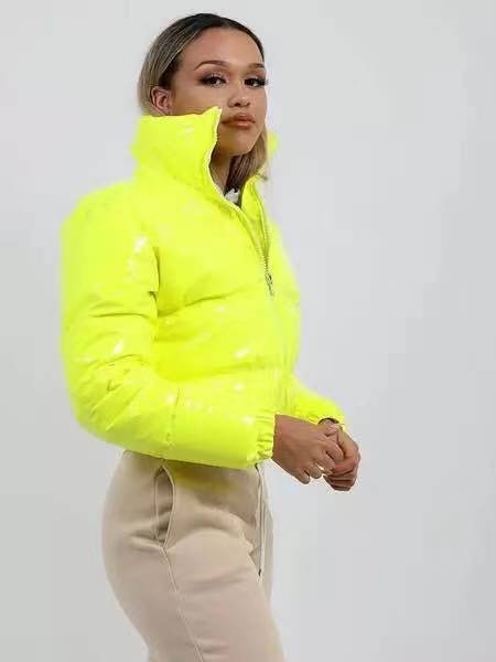 Glossy Bread Jacket Down Cotton Jacket Quilted Jacket Pi-Mart