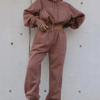 Autumn And Winter Women's New Casual Hoodie Coat Sports Suit Pi-Mart