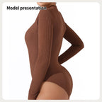 Women's Fashion Simple Solid Color Bodysuit - SJB-DIAMOND ELITES