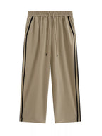 Men's Wide Leg Side Striped Pants