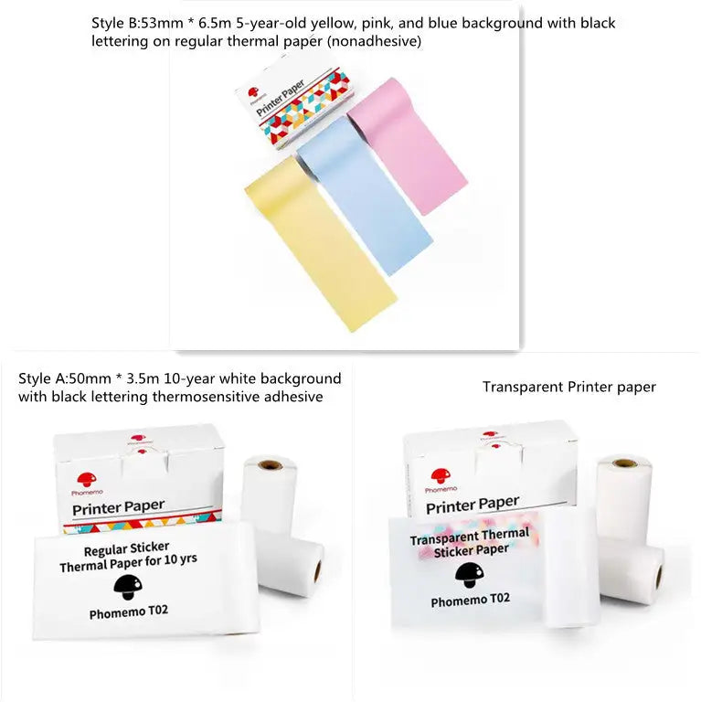 Portable Mini Printer for Students and Hobbyists, Bluetooth Thermal Label Printer - SJB-DIAMOND ELITES