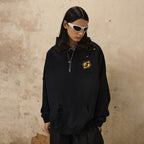 Washed And Worn Worn-out Design Leisure All-matching Hoodie