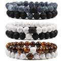 Tiger Eye Beaded Couples Bracelets - SJB-DIAMOND ELITES