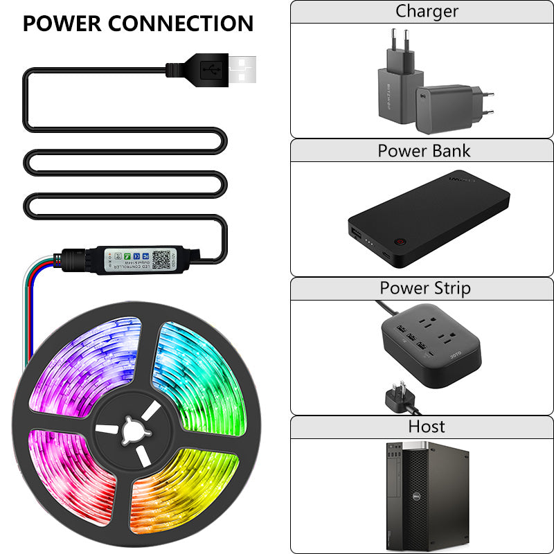 RGB Lights Flexible LED Lamp Tape Pi-Mart