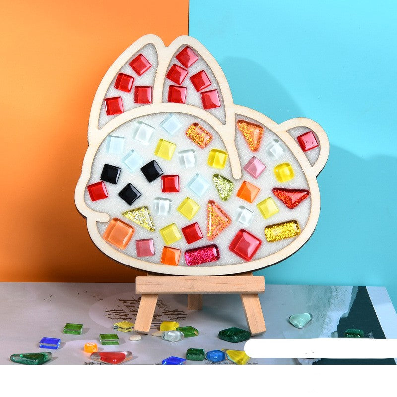 Handmade Mosaic Rabbit Decorations Pi-Mart