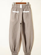 StripeFlex Cargo Joggers: Comfy, Pocketed, Easy-Care THRIXINE