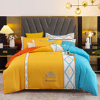 Thickened Brushed Four-piece Winter Bed Sheet And Duvet Cover Three-piece Bedding Set Pi-Mart