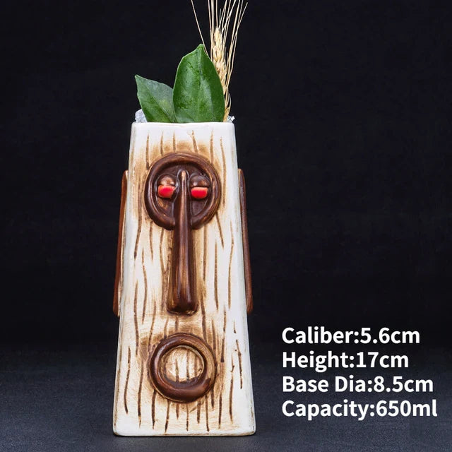 Hawaii Ceramic Tiki Mugs Pi-Mart