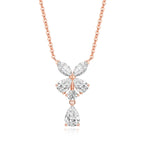 Necklace Women's All-match Sterling Silver Design Zircon