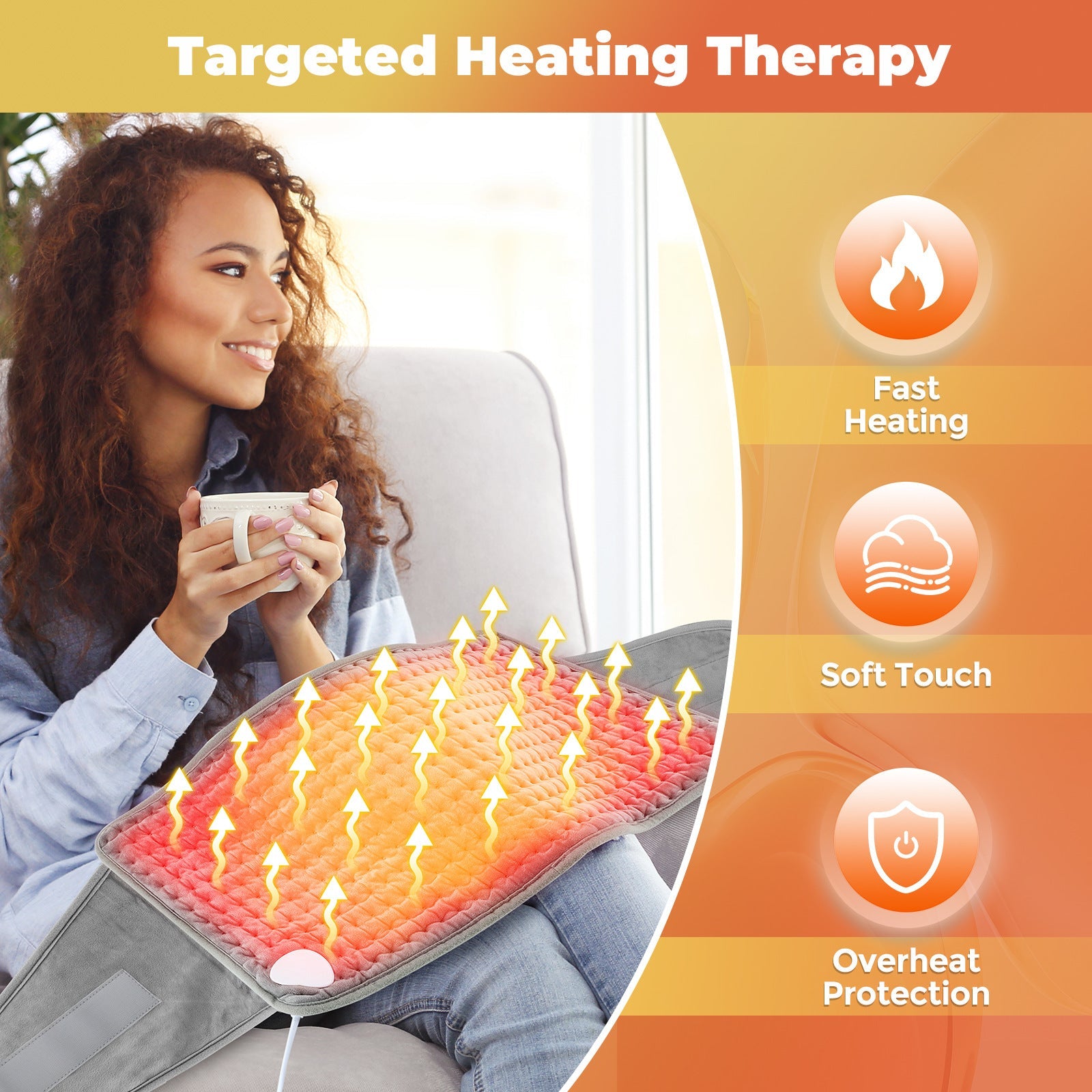 Back Heating Support Belt Heated Waist Brace With Adjustable Temperature Warm Back Belt Abdomen Warmer Lumbar Support Pad Pi-Mart