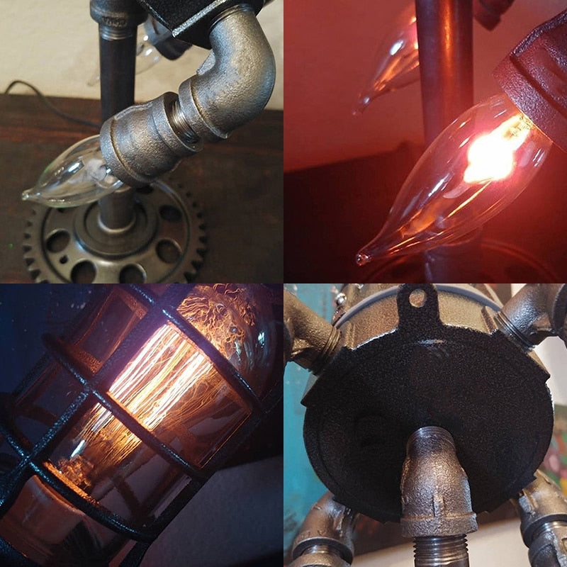 Vintage Steampunk Rocket Table Lamp - SJB-DIAMOND ELITES