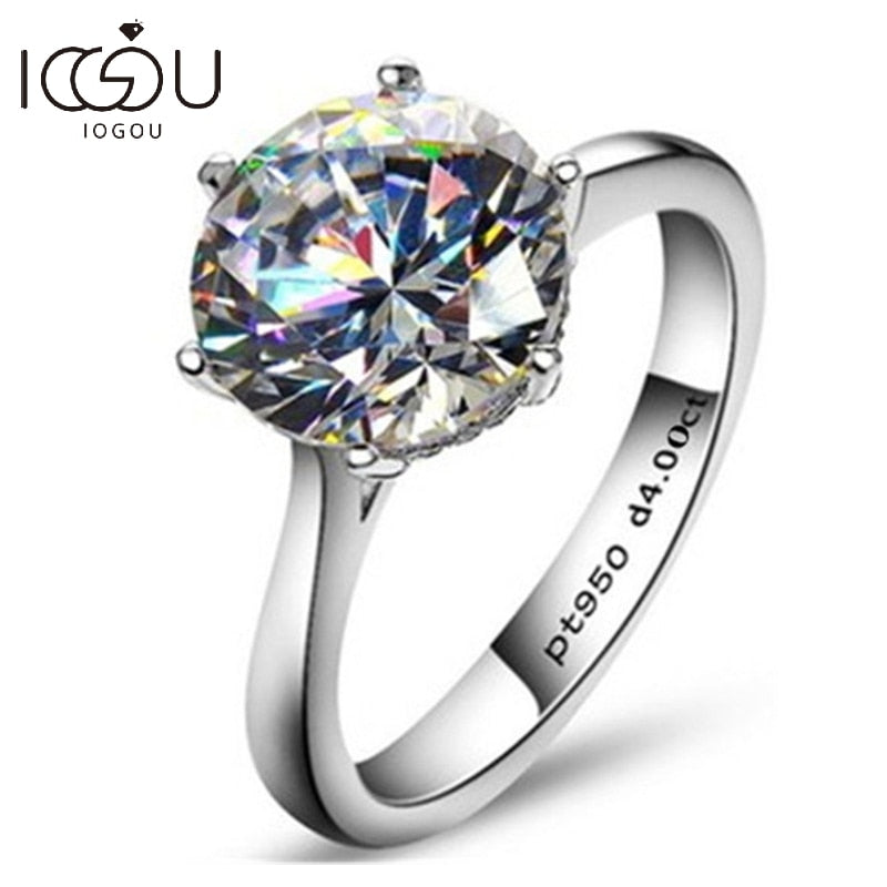 Luxury Moissanite Engagement Ring - SJB-DIAMOND ELITES