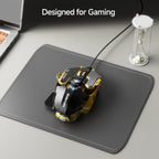 EWEADN G5 USB Wired Gaming Mouse Silent or audible optional Metal mechanical Mouse gamer with 8 Buttons Macro Function Keys, Support tail length adjustment to suit different hand sizes Perfect for desktop, laptop, computer, s