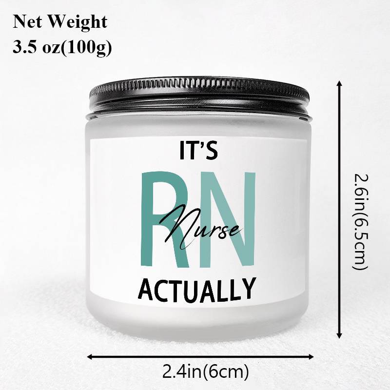 1pc Lavender Scented Candle 5.3oz Soybean Wax Best Nurse Ever Gifts Idea for Women Men RN Friend Nursing Supervisor Bestie Guy Cowoker Him Her on Practitioner School Nurse Graduation Thank You Appreciation Birthday Christmas Lootquake LLC