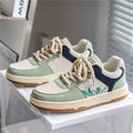 Lace-up Casual Shoes Men Soft Thick Sole Fashion Comfortable Breathable Flats Sneakers Student Platform Outdoor Walking Shoes Pi-Mart