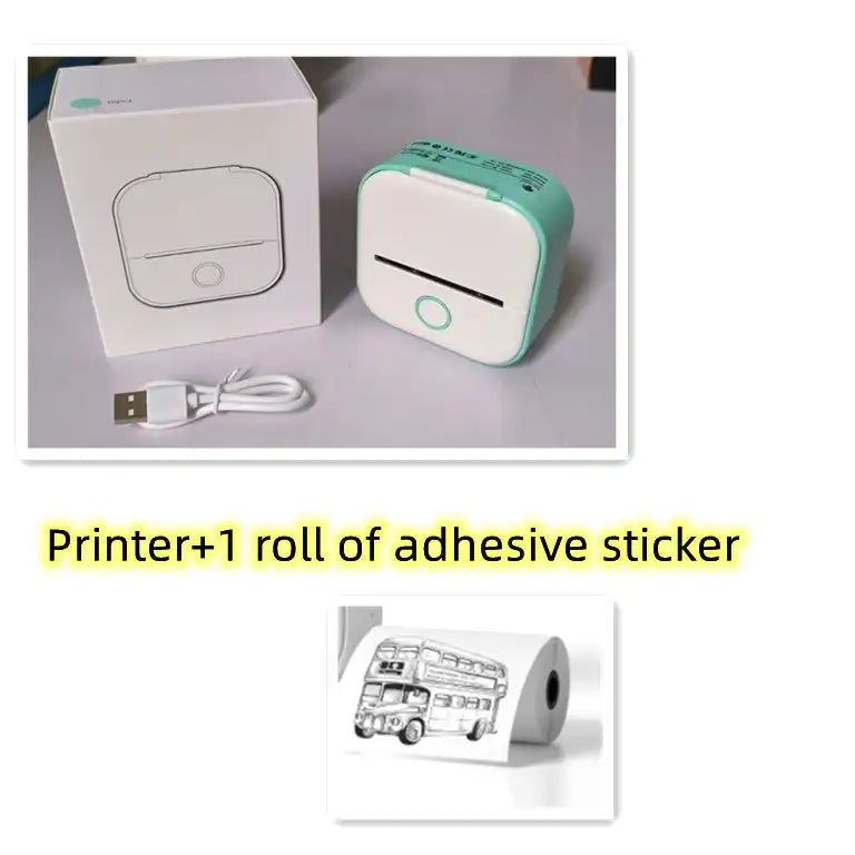 Portable Mini Printer for Students and Hobbyists, Bluetooth Thermal Label Printer - SJB-DIAMOND ELITES