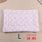 All-Season Dirt-Resistant Rectangular Pet Blanket - Comfortable Dog Paw Heart Print Pet Bed, 1pc Lootquake LLC